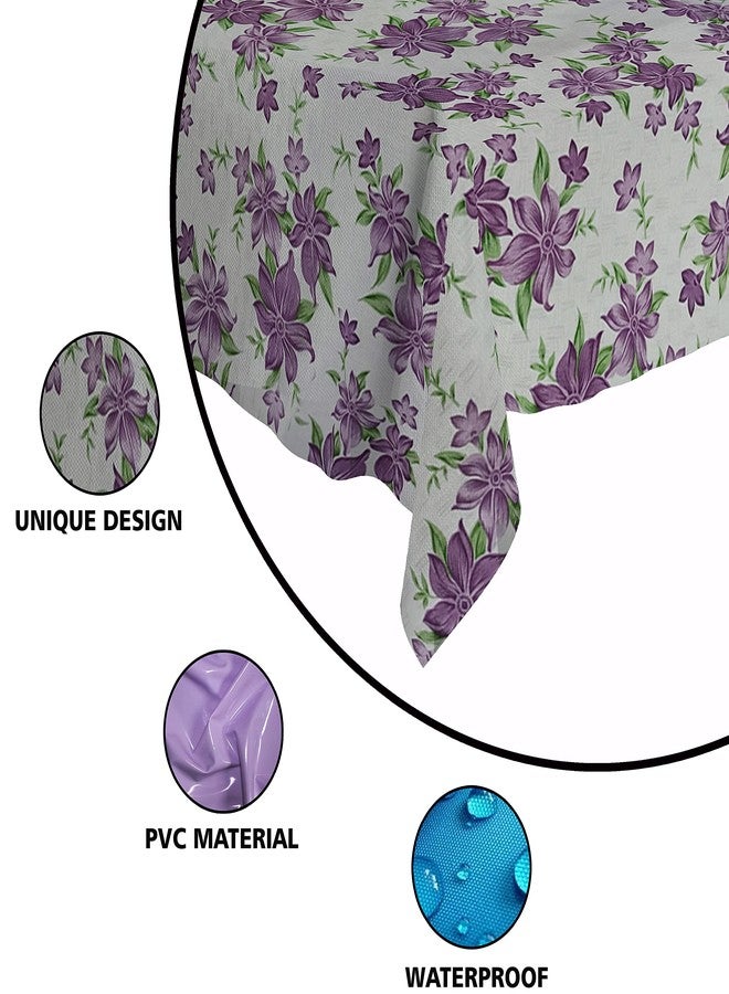Wings Star Dining Table Cover for 6 to 8 Seater, 60 x 90 inch Size, Waterproof and Dustproof (Purple , 60x90 inch- 6-8 Seater) - Image 4
